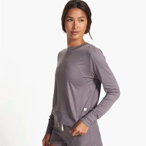 Vuori Daydream Crew in sawyer heather, size medium